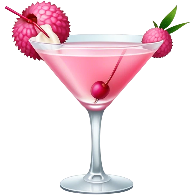 Lychee martini  emoji