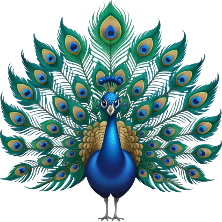 Peacock feather emoji