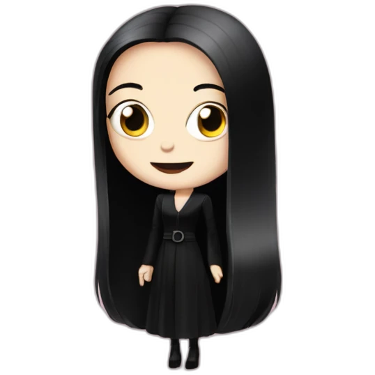cute morticia addams emoji