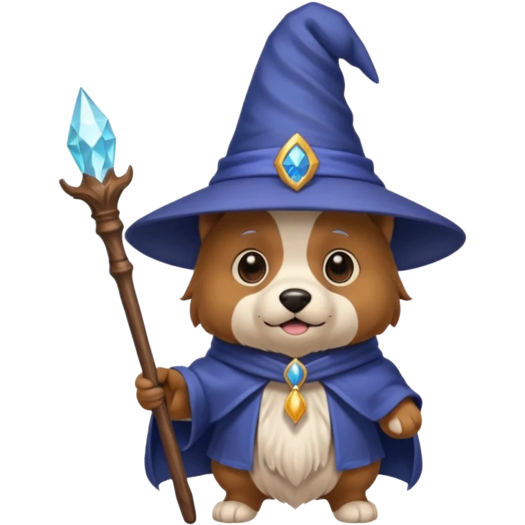 Dog wizard emoji