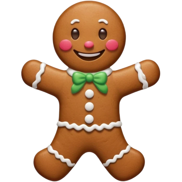 gingerbread man emoji