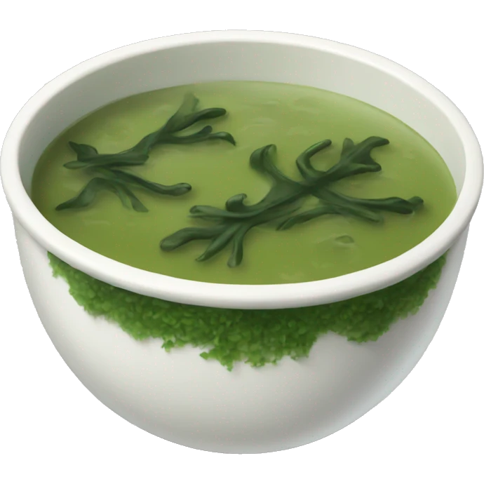 Seaweed soup emoji