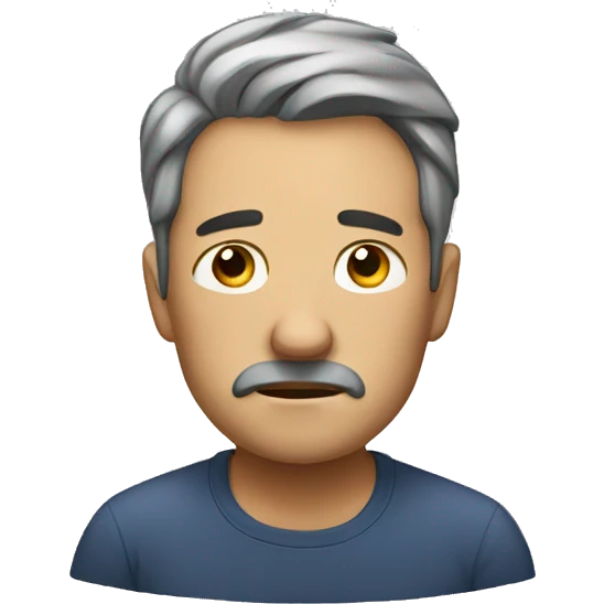 Man tired emoji