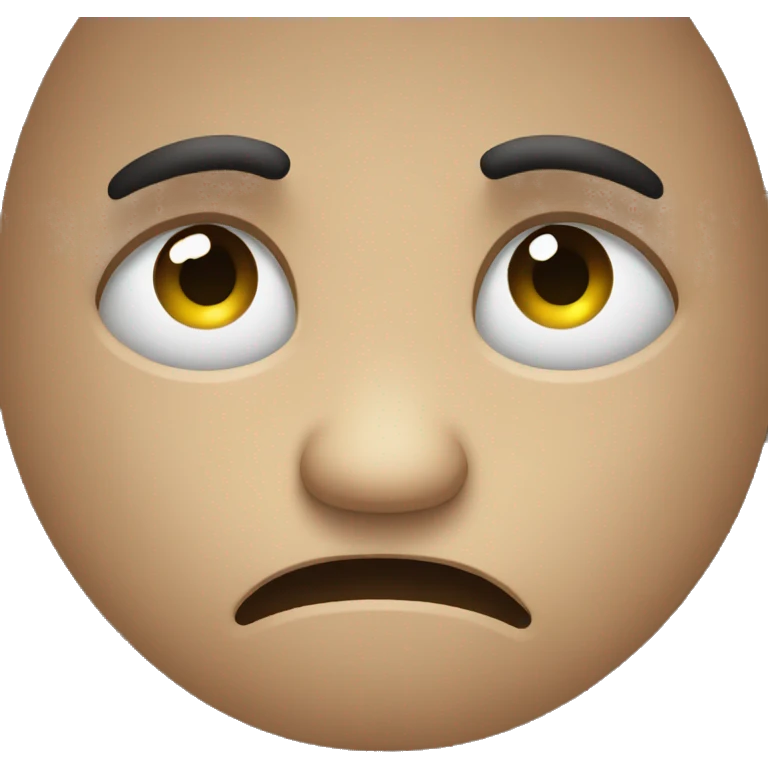 Sad face emoji