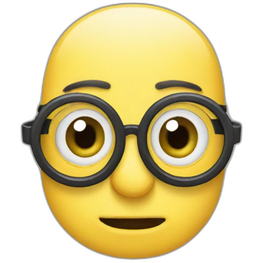 Minion lunettes emoji