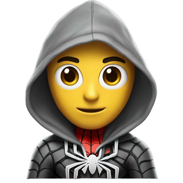 Spider-Man with hoodie emoji