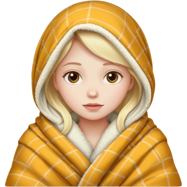 girl in a blanket emoji