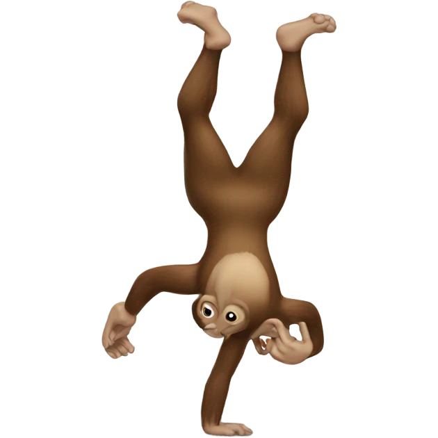 monkey handstand emoji