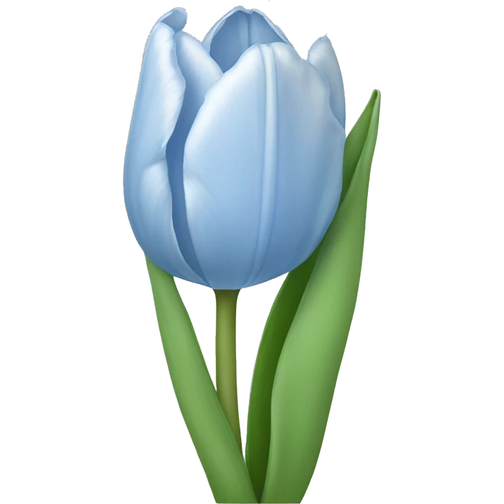 light blue tulip emoji