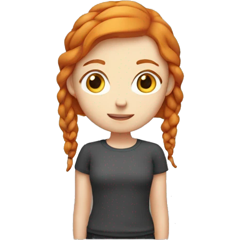 ginger girl emoji