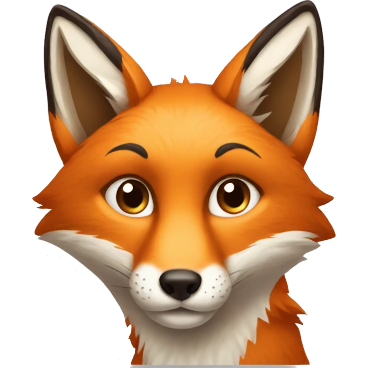 fox half blind and having a scar emoji