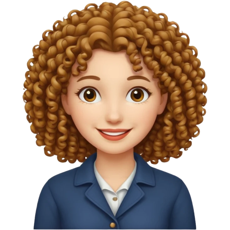 curly hair woman emoji