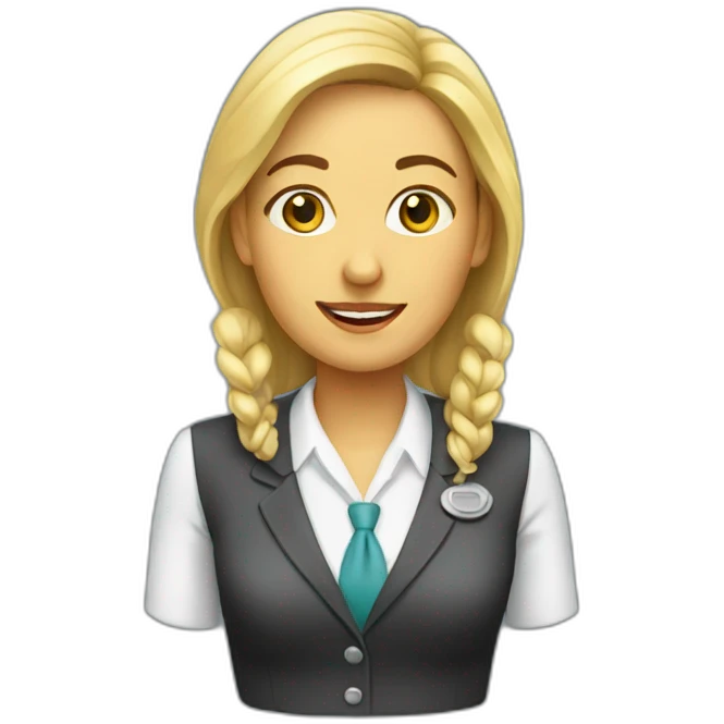 Bank staff lady emoji