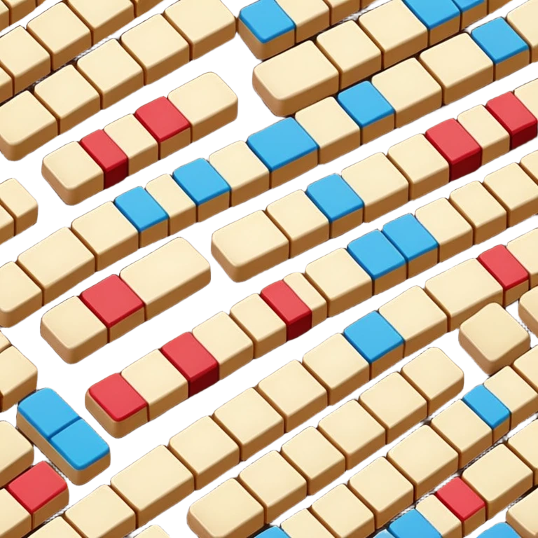 colorful Domino pieces emoji