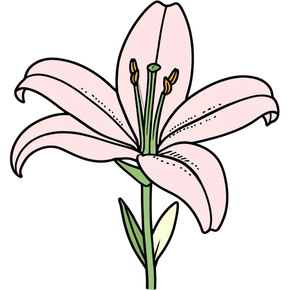 light pink lilium emoji