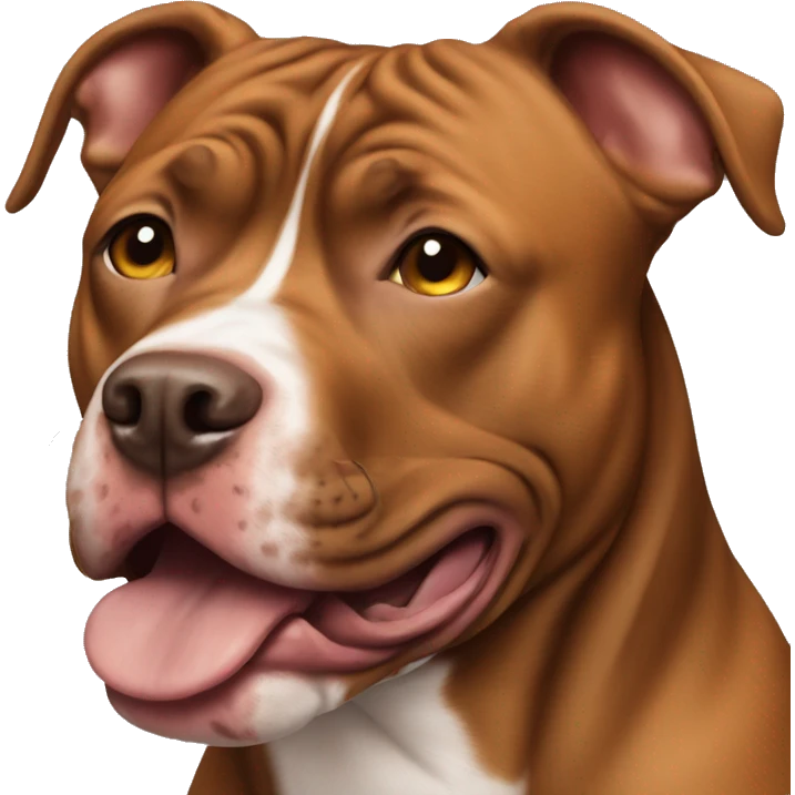 Brown pitbull emoji