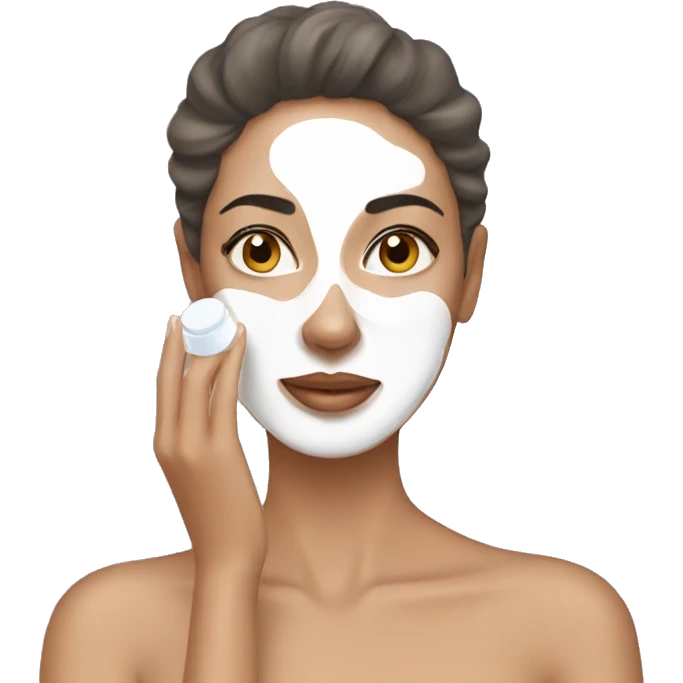 Woman doing skincare emoji