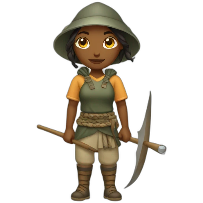 Warrior fisherwoman emoji