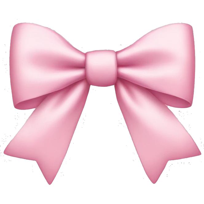 light pink bow emoji