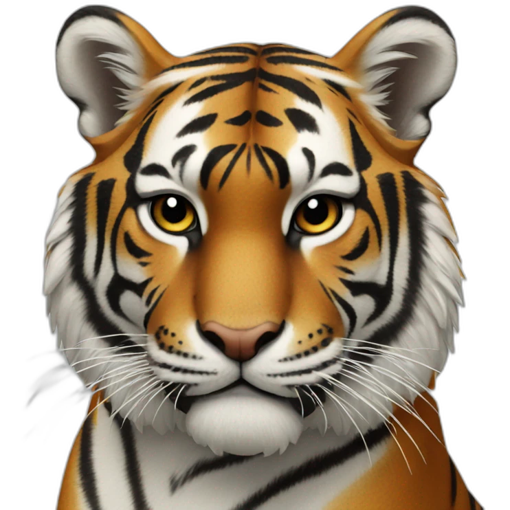 Tiger realistic emoji