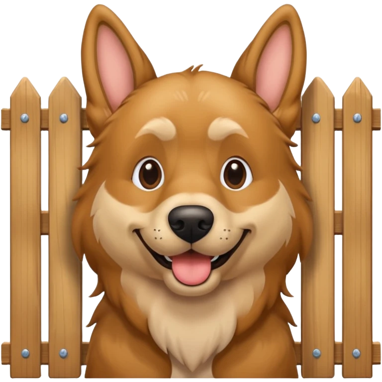 Big dog fence emoji