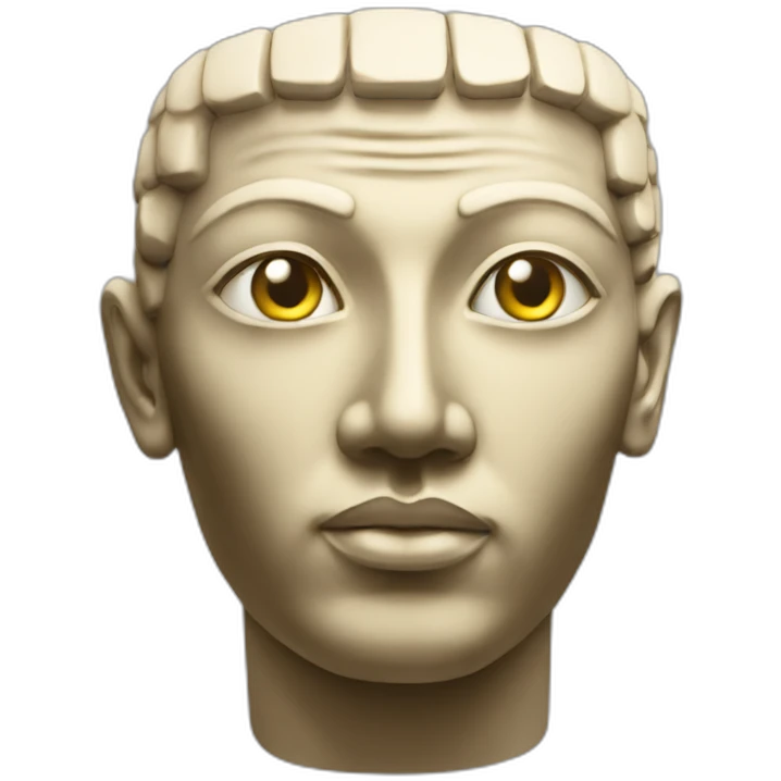 Face of God Ptah statue emoji