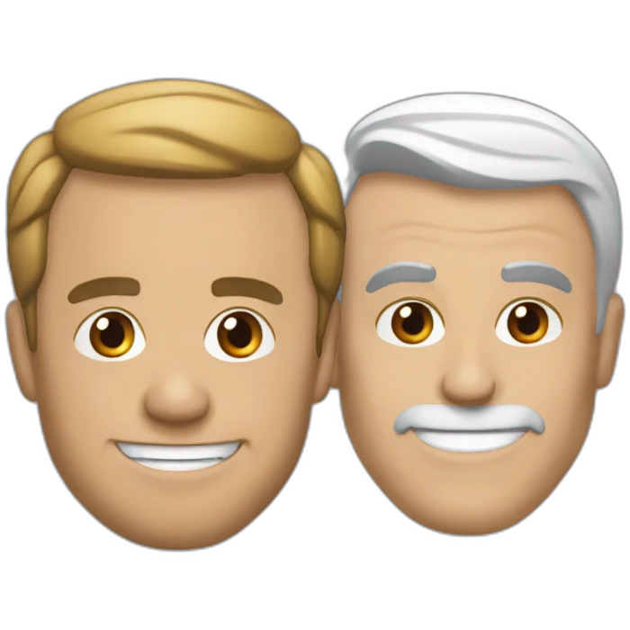 Zemour sur le dos de macron emoji