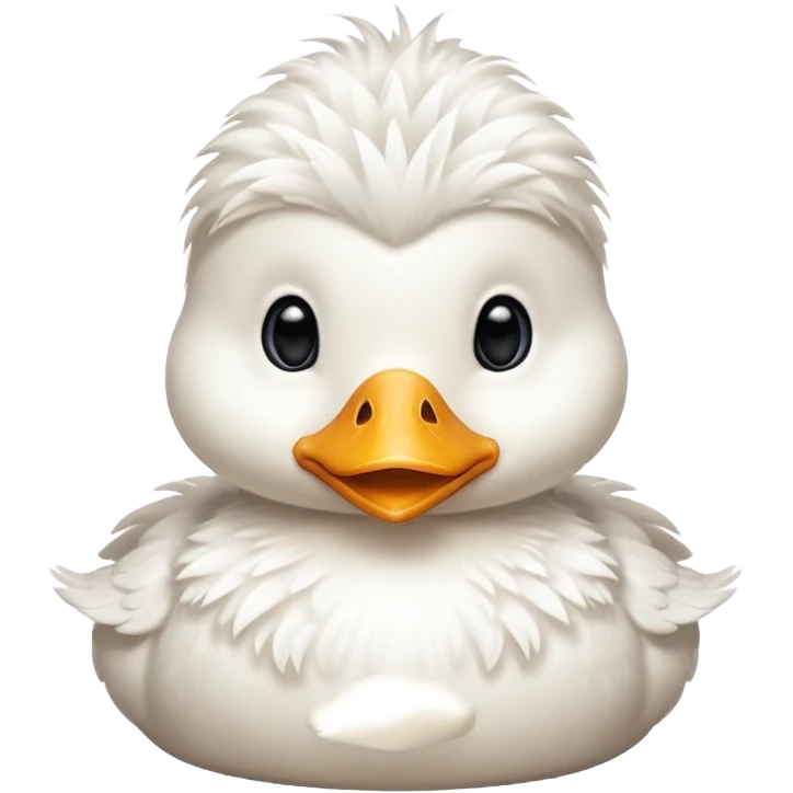 baby white duck emoji