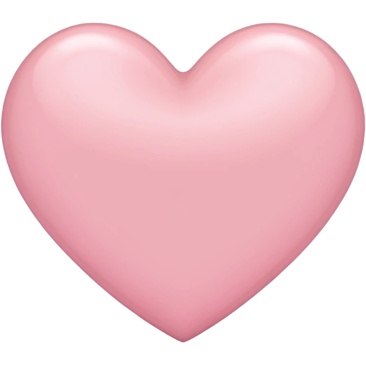 Light pink heart emoji