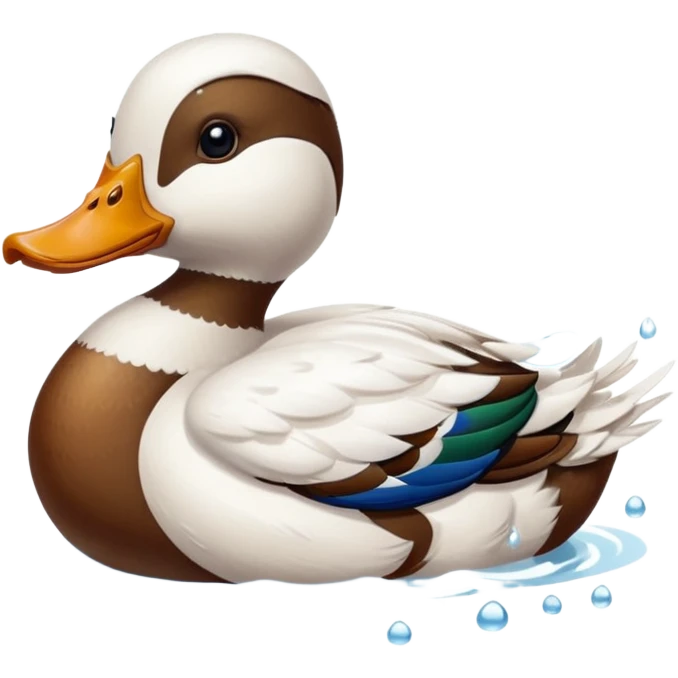 duck swimming emoji