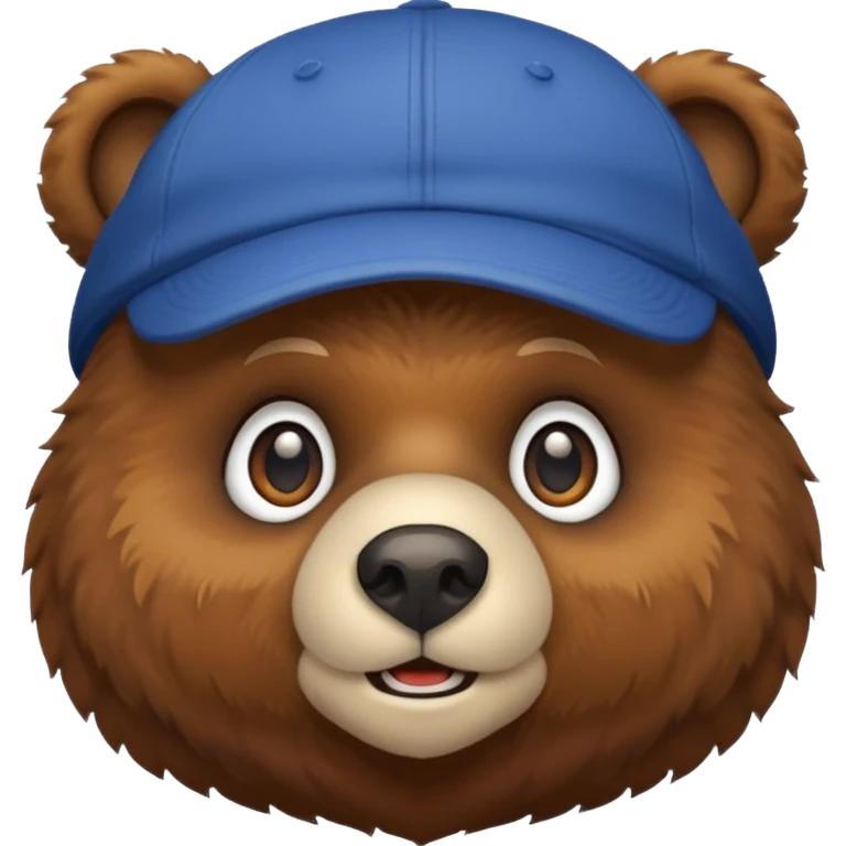 Bear with cap emoji
