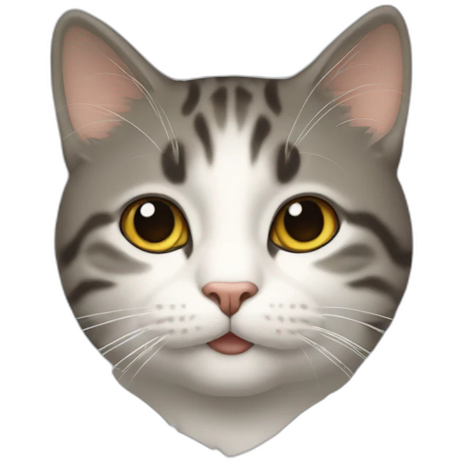 Un chat étonnant emoji