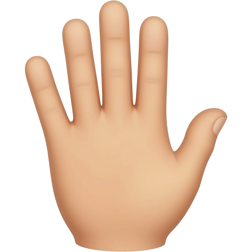 hand von oberseite emoji