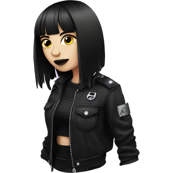 Drive safe goth girl emoji