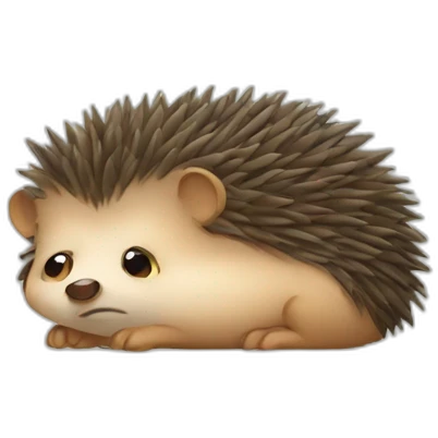 hedgehog sad emoji