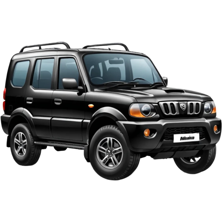 Mahindra black Scorpio emoji