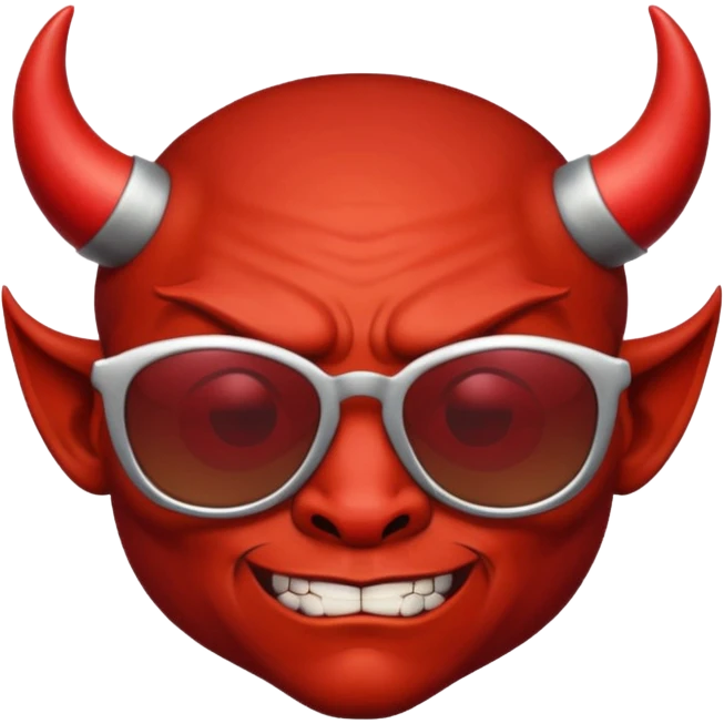 Devil wearing sunglasses  emoji