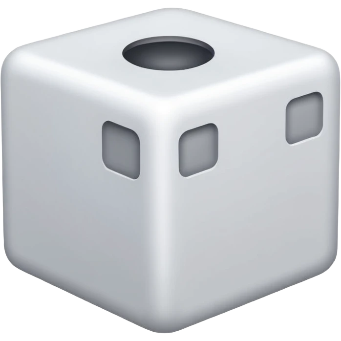 plain white cube emoji