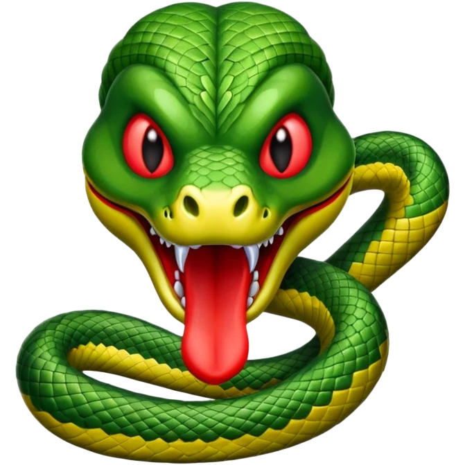 snake face emoji