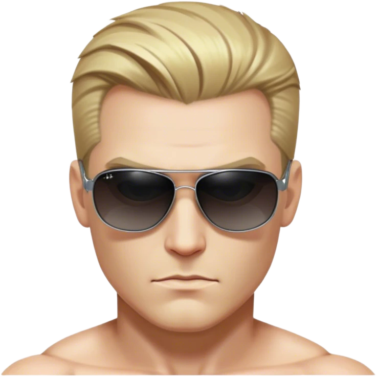 albert wesker shirtless dark sunglasses emoji