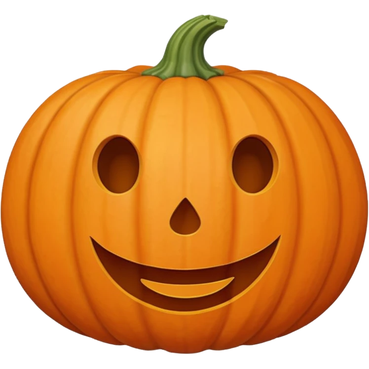 Doodle pumpkin in pastel color emoji