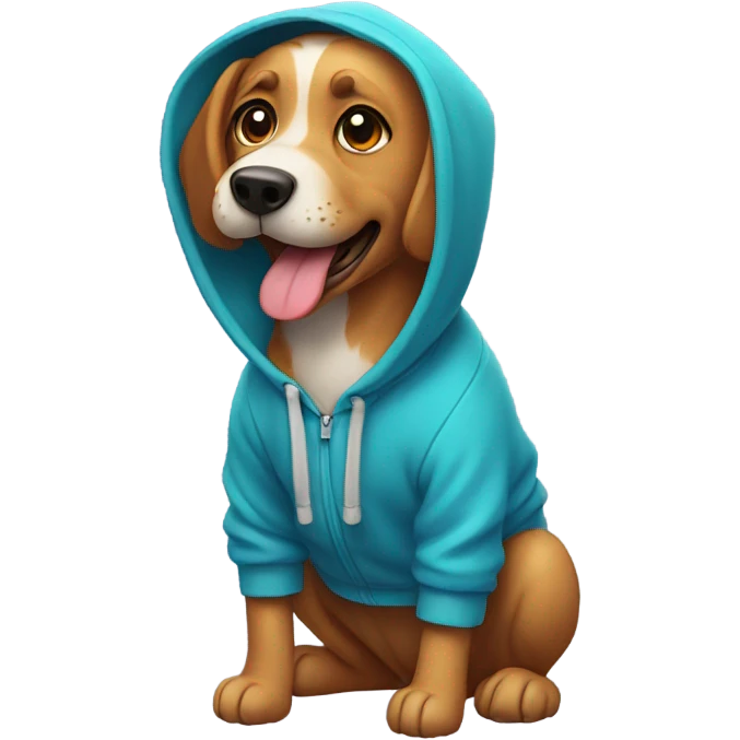 dog in a hoodie emoji