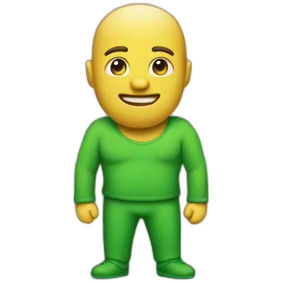 big green emoji
