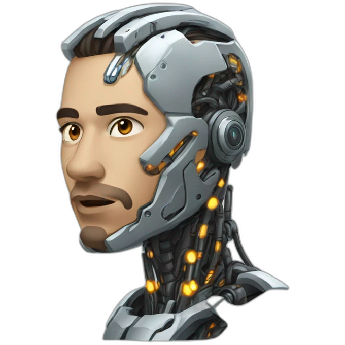 cyborg ca t emoji