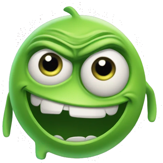 Mike Wazowski from Monsters Inc. with one eye emoji