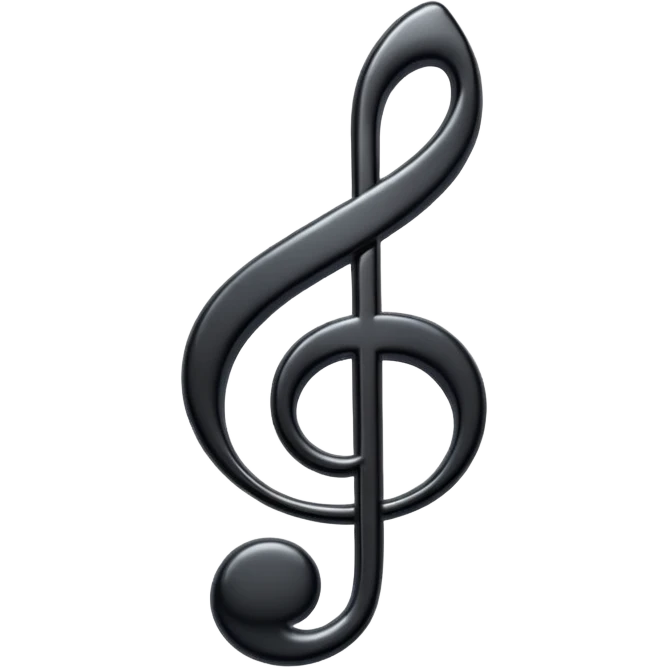 black music note emoji