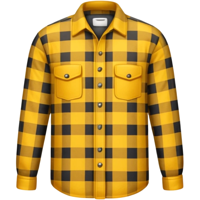 yellow lumberjack shirt emoji