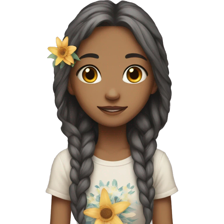 Girl vibes dod flower star  emoji