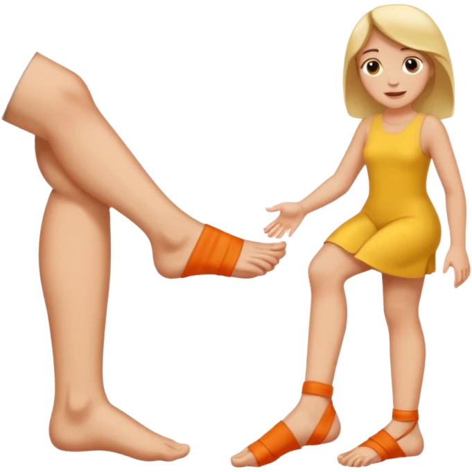 Une femme qui mange les pieds d’un homme emoji