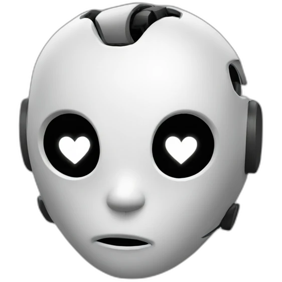 Black heart bot  emoji